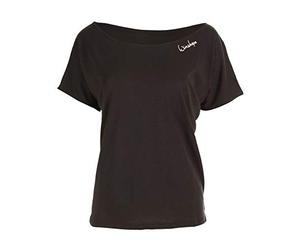 WINSHAPE Women's Ultra Light Modal Short Sleeve Shirt MCT002 Black