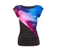WINSHAPE Women's Women's Super Lightweight Functional Short Sleeve Shirt Aet109, Stardust, All-Fit Style Fitness Yoga Pilates T-Shirt, Womens, T-Shirt, AET109, Stardust, XS