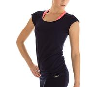 Winshape WTR4 Fitness Leisure Yoga Pilates Women's Short Sleeve T-Shirt,Blue(Night-Blue), M