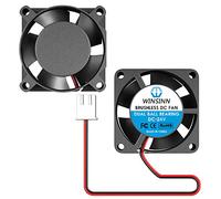 WINSINN 25mm Fan 24V, 3D Printer Micro 24 Volt Fans 2510 Dual Ball Bearing, Brushless Cooling 25mmx10mm 2PIN (Pack of 2Pcs)