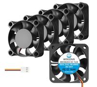 WINSINN 40mm Fan 24V 3PIN, Motherboard Micro 24 Volt Fans 4010 Dual Ball Bearing, 40x10mm Brushless Cooling Fan, Works with 3D Printer/Computer/Notebook/PC Case/Router/TV Box (Pack of 5Pcs)
