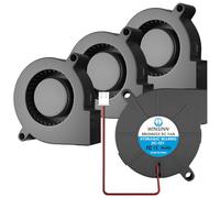 WINSINN 50mm Blower Fan 12V 5015 Hydraulic Bearing 50x15mm Turbine Turbo - High Speed (Pack of 4Pcs)