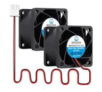 WINSINN DC 40mm Fan 12V 4028 Dual Ball Bearing Brushless Cooling 40x28mm 2PIN (Pack of 2Pcs)