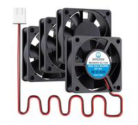 WINSINN DC 60mm Fan 12V 6020 Dual Ball Bearing Brushless Cooling 60x20mm 2PIN (Pack of 4Pcs)