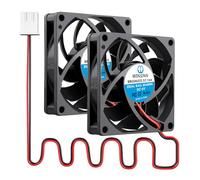 WINSINN DC 70mm Fan 5V 7015 Dual Ball Bearing Brushless Cooling 70x15mm 2PIN (Pack of 2Pcs)