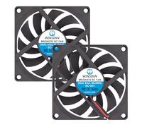WINSINN DC 80mm Fan 24V 8010 Dual Ball Bearing Brushless Cooling 80x10mm 2PIN (Pack of 2 pieces)