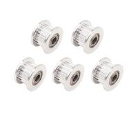 WINSINN GT2 Idler Pulley 20 Teeth 4mm Bore 6mm width Timing Pulley Wheel Aluminum For 3D Printer (Pack of 5Pcs)