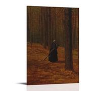 Winslow Homer（Old Woman Gathering Brush） Wall Art Posters Artworks Picture Print Wall Art Painting Canvas Decor Homes Decorative 20x30inch(50x75cm)