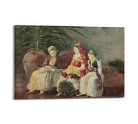 Winslow Homer Painter's Artwork Children Under A Palm Tree Posters Canvas Room Aesthetic Wall Art Prints Home Modern Decor 20x30inch(50x75cm)