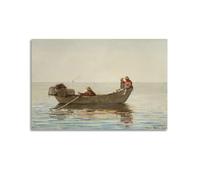 Winslow Homer Painter's Artwork Three Boys in A Dory with Lobster Posters Picture Print Wall Art Canvas Decor Homes Decorative 12x18inch(30x45cm)