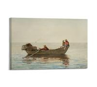 Winslow Homer Painter's Artwork Three Boys in A Dory with Lobster Posters Wall Art Bedroom Prints Home Decor Hanging Picture Canvas 08x12inch(20x30cm)