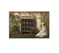 Winslow Homer Printed Posters The Four Leaf Painting On Canvas Wall Art Scroll Picture Print Living Room Walls Decor Homes 20x30inch(50x75cm)