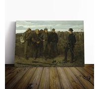 Winslow Homer Prisoners from The Front Canvas Print | Gallery Wrapped 30mm Frame Wall Art | 24x16 inches | Ready to Hang | Modern Picture | Living Room Bedroom Lounge Office
