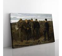 Winslow Homer Prisoners from the Front Classic Painting Canvas Wall Art Print Ready to Hang, Framed Picture for Living Room Bedroom Home Office Décor, 60x40 cm (24x16 Inch)