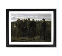 Winslow Homer Prisoners from the Front Classic Painting Framed Print | A4 Black Framed Wall Art | Ready to Hang | Classic Historical Picture | Living Room Bedroom Lounge Office