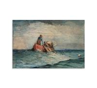 Winslow Homer（Pull The Net ） Wall Art Posters Artworks Picture Print Wall Art Painting Canvas Decor Homes Decorative 24x36inch(60x90cm)
