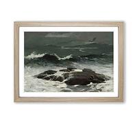 Winslow Homer Summer Squall Framed Print | A2 Oak Framed Wall Art | Ready to Hang | Modern Landscape Picture | Living Room Bedroom Lounge Office