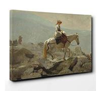 Winslow Homer The Bridle Path Canvas Print | Gallery Wrapped 30mm Frame Wall Art | 30x20 inches | Ready to Hang | Modern Landscape Picture | Living Room Bedroom Lounge Office