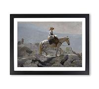 Winslow Homer The Bridle Path Classic Painting Framed Print | A2 Black Framed Wall Art | Ready to Hang | Classic Historical Picture | Living Room Bedroom Lounge Office