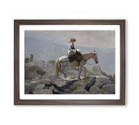 Winslow Homer The Bridle Path Classic Painting Framed Print | A2 Walnut Framed Wall Art | Ready to Hang | Classic Historical Picture | Living Room Bedroom Lounge Office