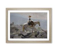 Winslow Homer The Bridle Path Classic Painting Framed Print | A3 Oak Framed Wall Art | Ready to Hang | Classic Historical Picture | Living Room Bedroom Lounge Office