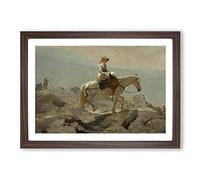 Winslow Homer The Bridle Path Framed Print | A2 Walnut Framed Wall Art | Ready to Hang | Modern Nature Picture | Living Room Bedroom Lounge Office