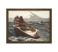 Winslow Homer The Fog Warning Large Framed Art Print Poster Wall Decor 18x24