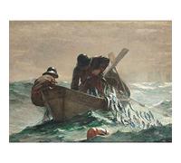 Winslow Homer The Herring Net Large Wall Art Print Canvas Premium Poster Mural