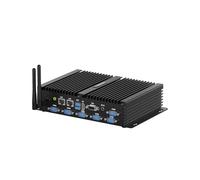 WINSMALL Industrial PC Fanless Mini PC Core i5 8250U Dual Lan/6 RS232 COM/HD/VGA/WIFI, 2.5G Lan Embedded Industrial Computer i5, 4G SIM Slot, Din-rail, VESA, Pc Server 16GB RAM 256GB SSD