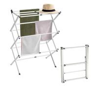 WINSOME Clothes Drying Rack Laundry Airer 3 Tier Space Saving Clothes Airer Indoor/Outdoor Foldable Clothes Dryer Sturdy Non-Slip Feet Laundry Rack with 8m Drying Space