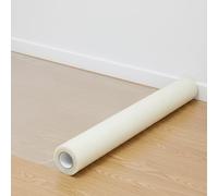 WINSOME Floor Protector Roll 50 Meter x 60cm | Hard Floor Protection Sticky Back Plastic Clear - DIY Dust Sheet Cover for Decorating and Painting - Non Slip and Anti-Skid Temporary Protection Film