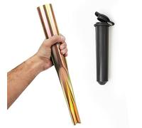 WINSOME Heavy Duty Rotary Washing Line Spike with Plastic Adapter (32mm and 40mm) | Galvanised Garden Ground Spike for Rotary Airers & Washing Line Base