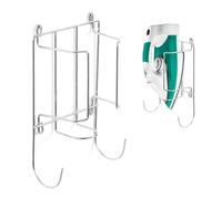 WINSOME Iron Holder Wall Mounted Over Door Ironing Board Hanger Chrome Plated Stainless Steel Compact Space Saving Iron Storage for Organization