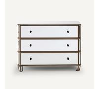 Winsome Mirrored Chest of Drawers Transparent