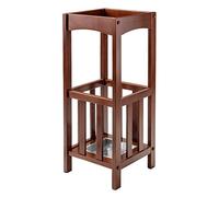 Winsome Rex, 10.87" W x 26.77" H x 10.87" D, Walnut