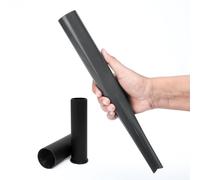 Winsome Rotary Washing Line Spike with 2 Plastic Adaptors to Fit 32, 40, 50mm Diameter Poles| Heavy Duty Multi Fit Ground Soil Spear Base for Rotary Airers | Black