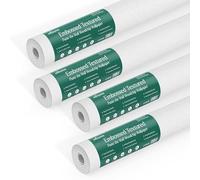 WINSOME Woodchip Wallpaper 10m Roll - Durable Paintable Textured Wall Covering to Hide Cracks & Imperfections - Embossed White Woodchip Effect Wallpaper for Bedroom, Living Room & Home Renovation