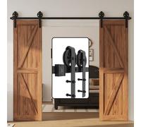 WINSOON 10FT/305cm Sliding Door Track Wardrobe Barn Door Track Kit