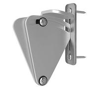 WINSOON Barn Door Lock Hardware Stainless Steel, Sliver