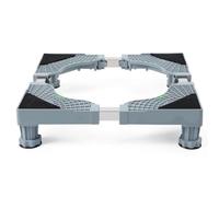 WINSOON Support Machine a Laver 4 Pieds Réglables 42-68 cm - Réducteur de Bruit et Anti-Vibration Socle Machine à Laver Charge 200 kg - Socle Lave Linge pour Sèche-Linge et Réfrigérateur