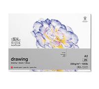 Winsor and Newton 6689743 Drawing Smooth Pad, A2 Size, 25 Sheet, 220gsm, Pack of 3
