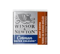 winsor and newton cotman half pan watercolours - BURNT SIENNA