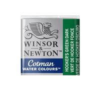 Winsor & Newton Cotman Watercolour Paint Half Pan - Hookers Green Dark 312