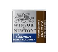 Winsor & Newton Cotman Watercolour Paint Half Pan - Vandyke Brown 676