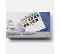 Winsor and Newton Cotman Watercolour Set Palette Pocket Set, 13 Pieces