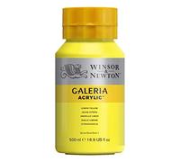 Winsor and Newton Galeria Acrylic Colour 500ml 346 Lemon Yellow (Pot)