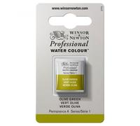 Winsor and Newton Professional Watercolour Half Pans - OLIVE GREEN