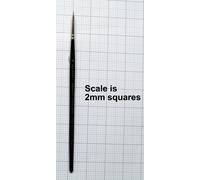 Winsor & Newton : Kolinsky Sable Miniature Round : Series 7M : No 2/0