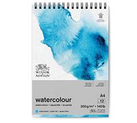 Winsor & Newton Watercolour Paper Pad Classic - A4 300gsm 12 Sheets Spiral Cold-Pressed 25% Cotton