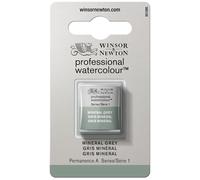Winsor & Newton 0101427 Professional Watercolour - Mineral Grey, 1/2 Bowl - Watercolour Paint, Vivid Colours in Artist Quality, High Colour Brilliance and Luminosity, Non-fading